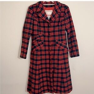 Pendleton Plaid Virgin Wool Coat